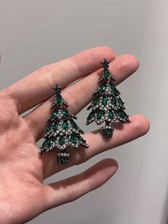 Vintage Christmas trees earrings