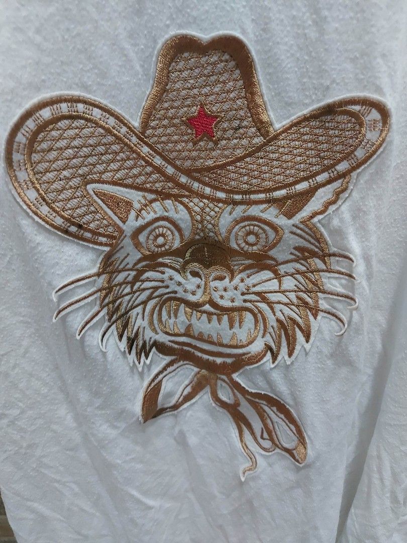 Vintage GUCCI cowboy cat tshirt, Men's Fashion, Tops & Sets, Tshirts