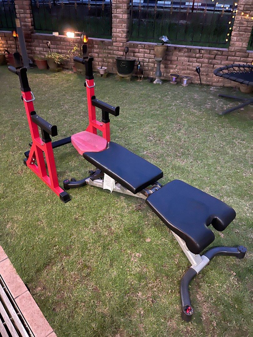 Vitox Benchpress/Squat rack and Bowflex Bench, Sports Equipment ...