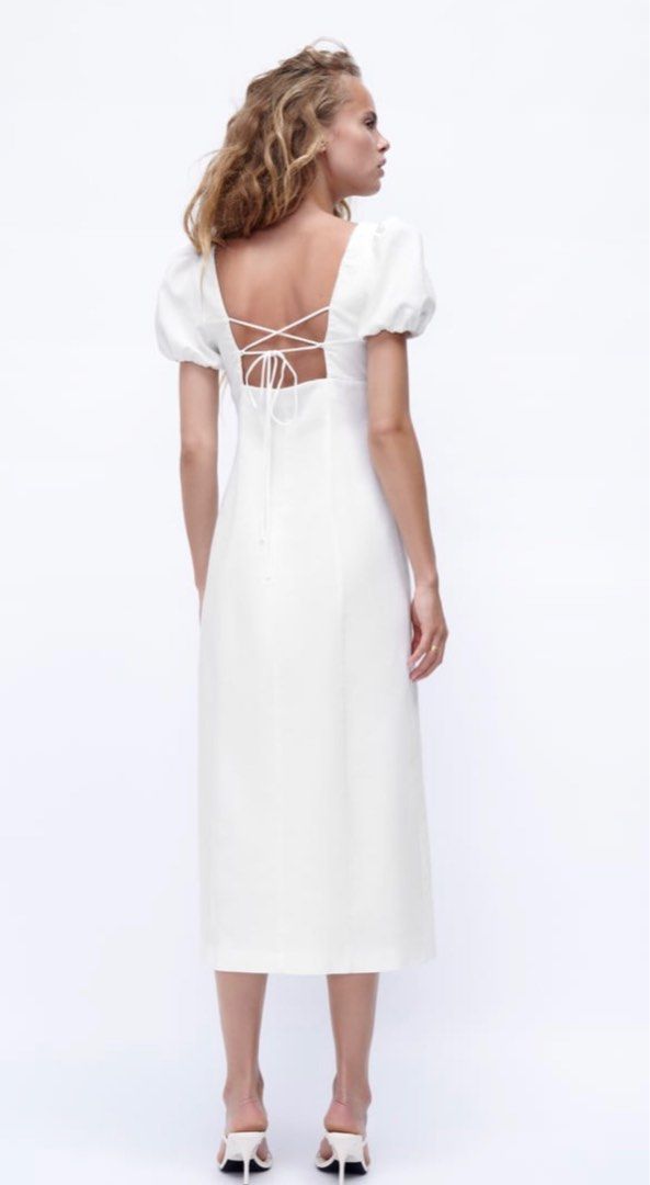 Dress putih zara clearance