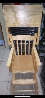 Wooden high chair for toddlers