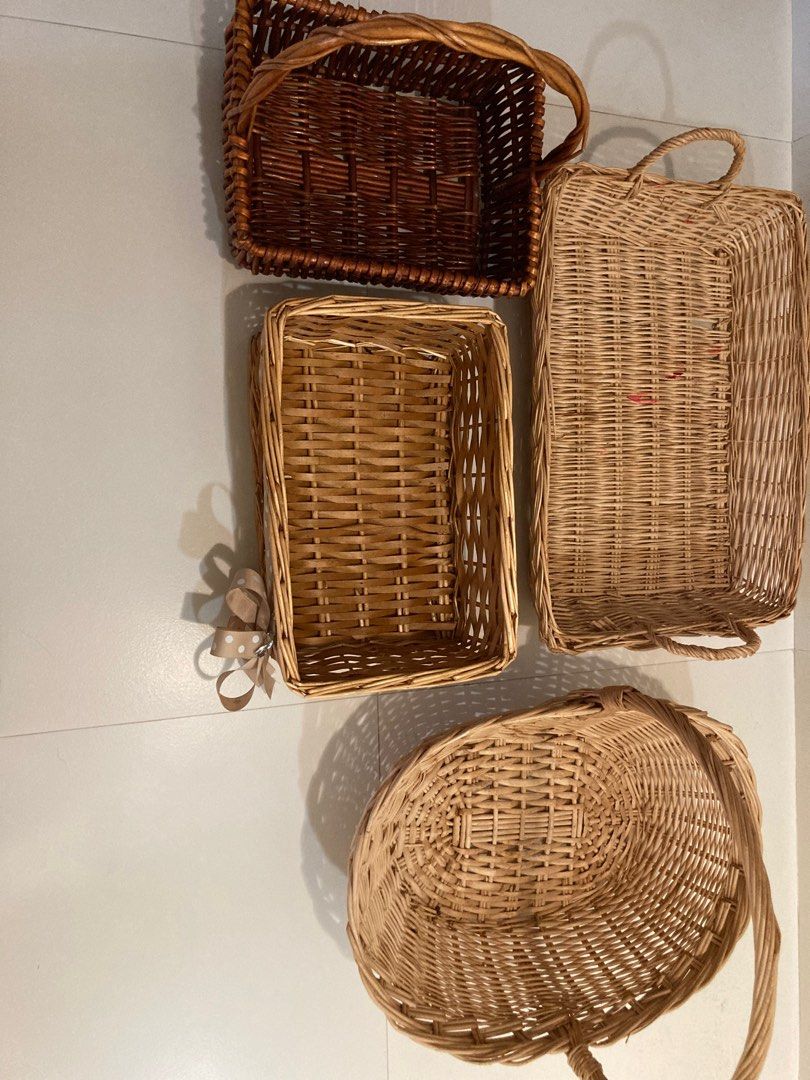 Wooden Picnic Basket, Furniture & Home Living, Furniture, Other Home