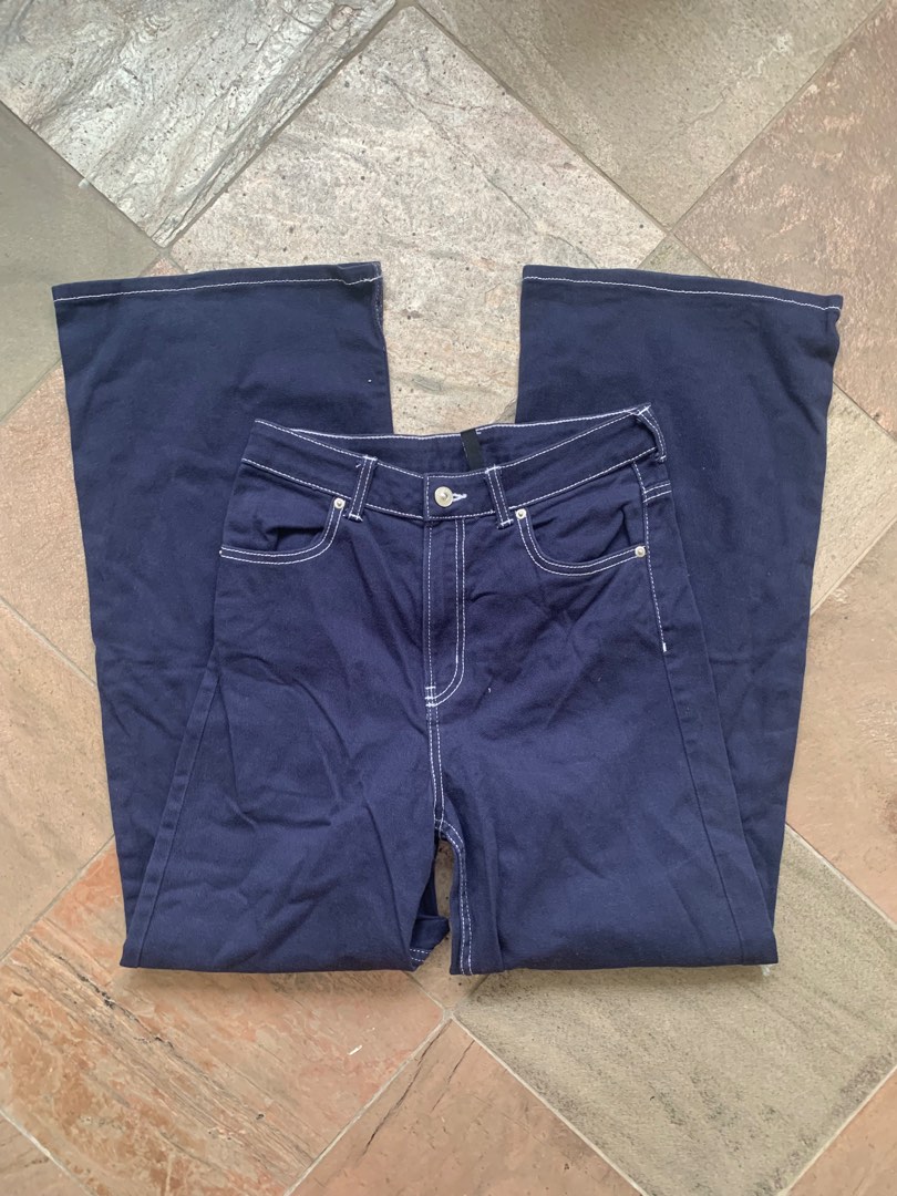 y2k wide legged jeans acubi, Men's Fashion, Bottoms, Jeans on Carousell