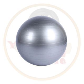 Yoga ball with inflator