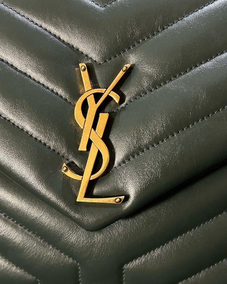 TAKEN YSL Green Loulou Quilted Leather Shoulder Bag Luxury Bags Wallets on Carousell