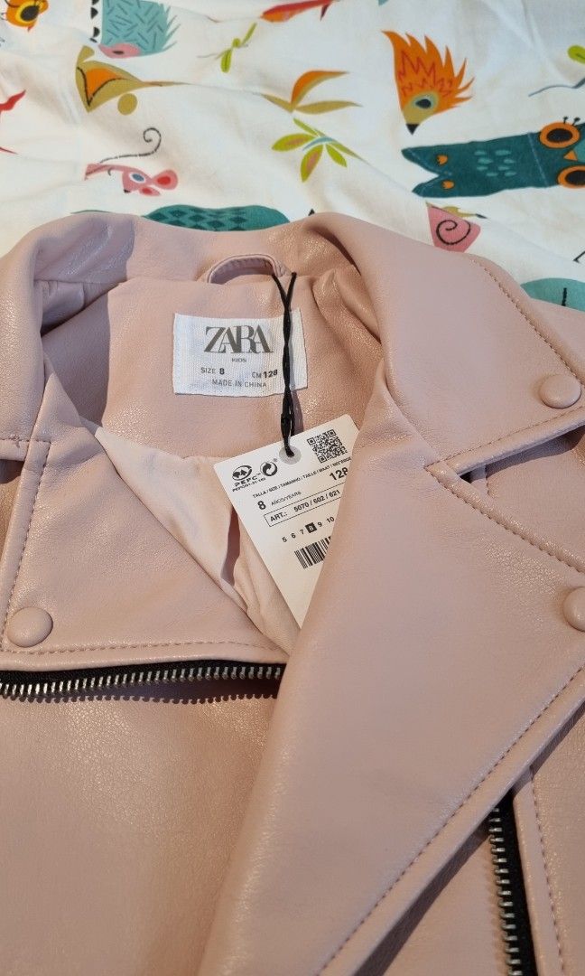 Zara Kids Faux Leather Biker Jacket Babies Kids Babies Kids