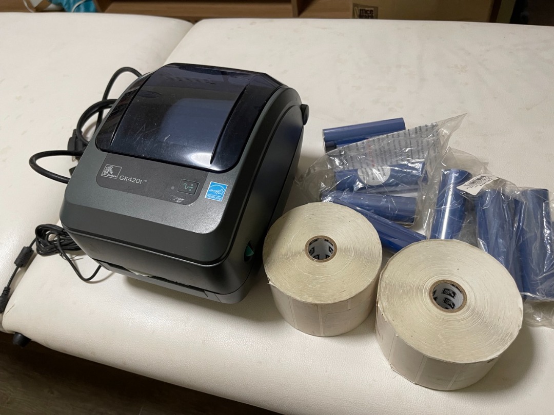 Zebra Gk420t Thermal And Direct Transfer Label Printer Uses A Ribbon So Does Not Fade Computers 0445