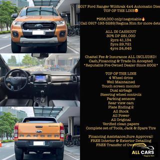 2017 Ford Ranger Wildtrak 4x4 Automatic Auto