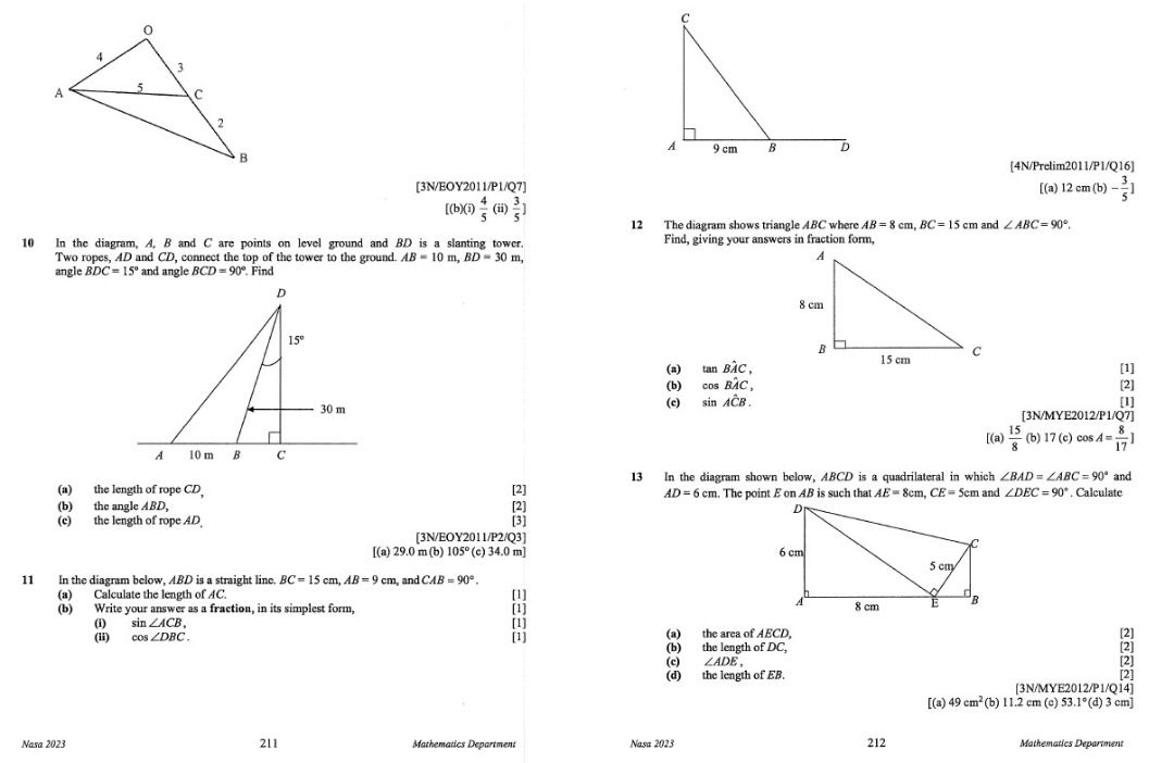 2023 sec 4 na nt math topical revision n level normal academic normal