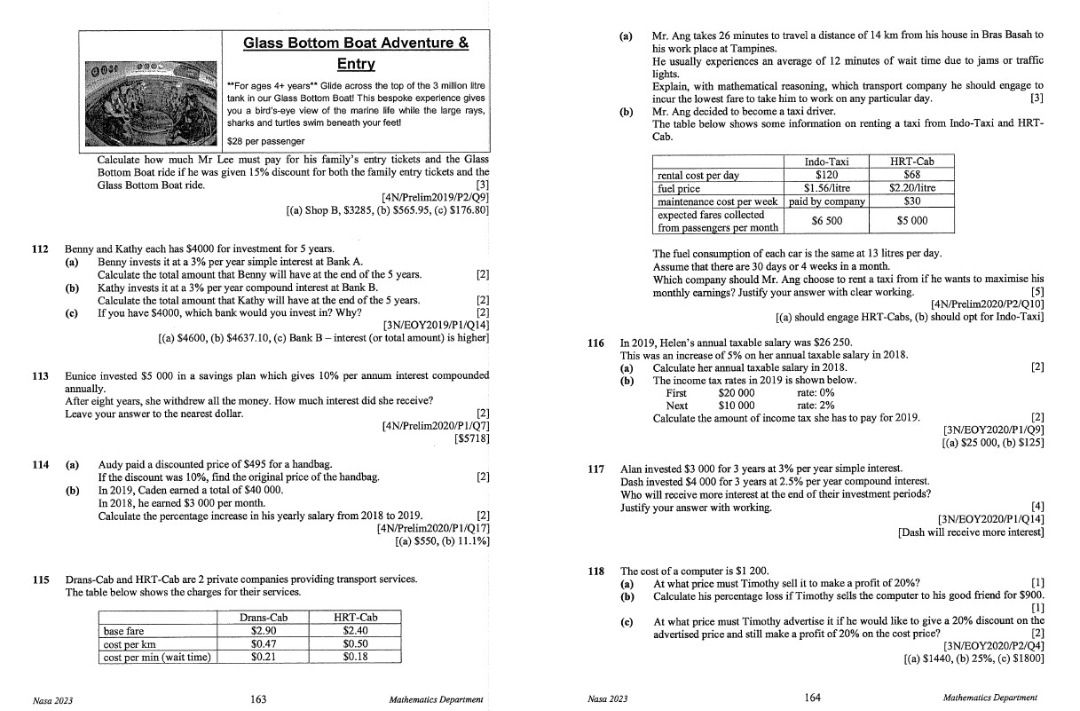 2023 sec 4 na nt math topical revision n level normal academic normal
