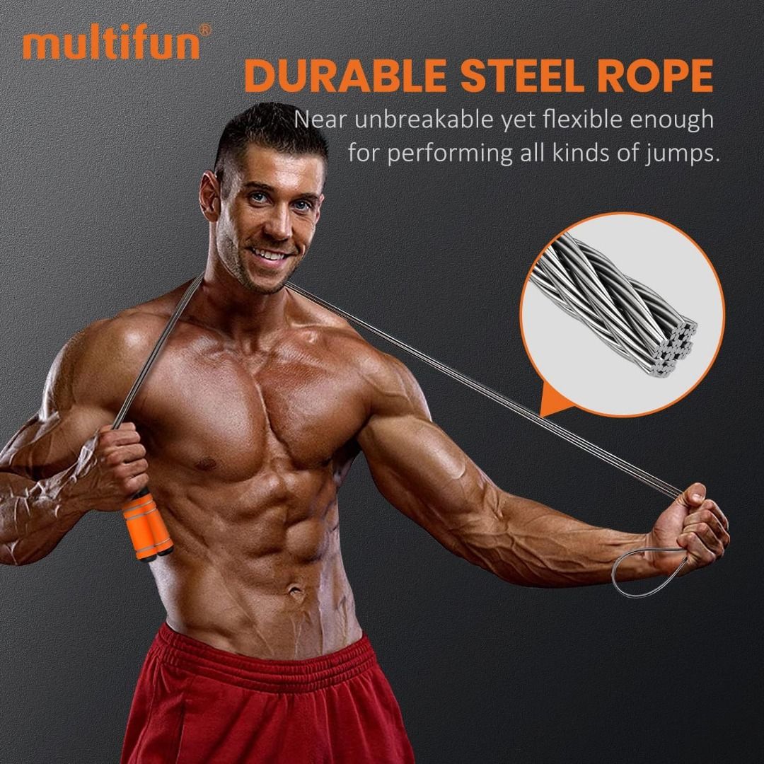 Jump Rope, multifun Speed Skipping Rope with Calorie Counter, Adjustable  Digital Counting Jump Rope with Ball Bearings and Alarm Reminder for  Fitness