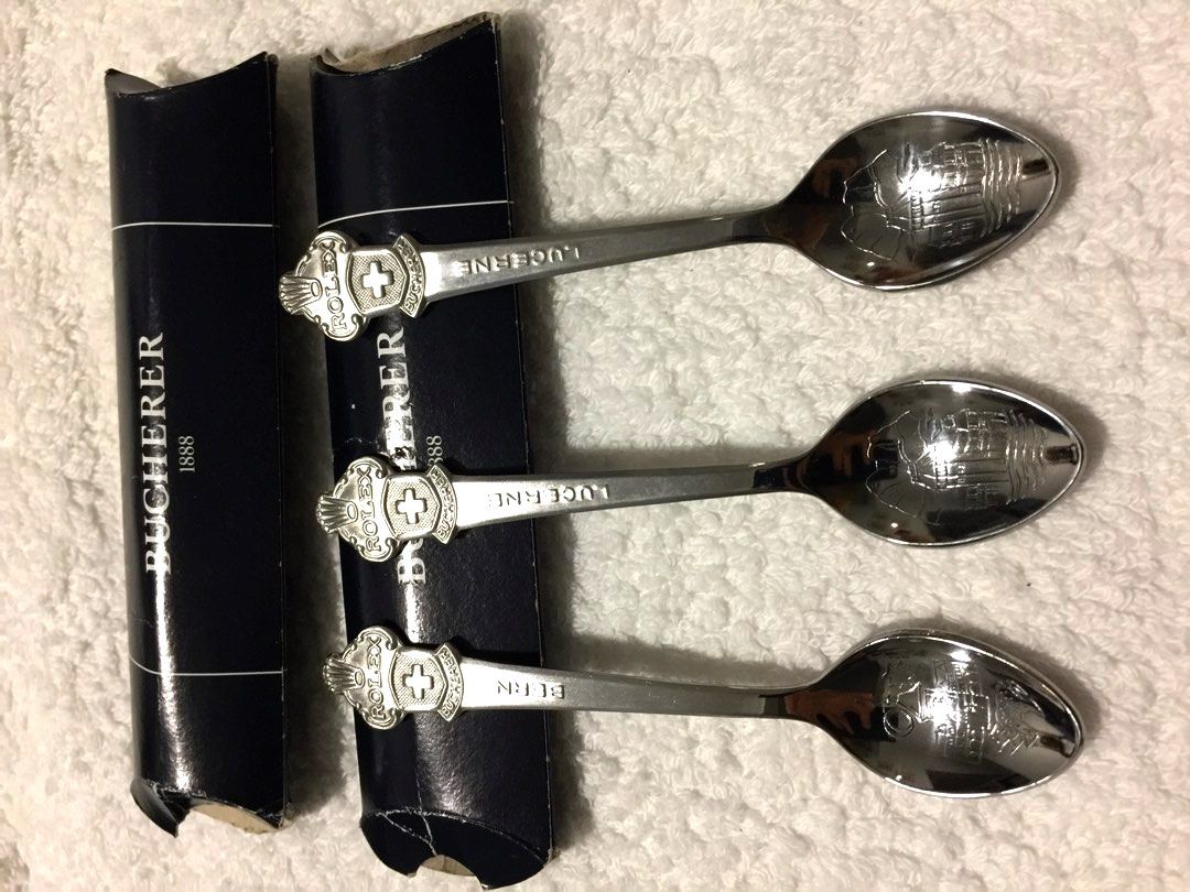 3 pcs Bucherer Switzerland collection Dessert spoon