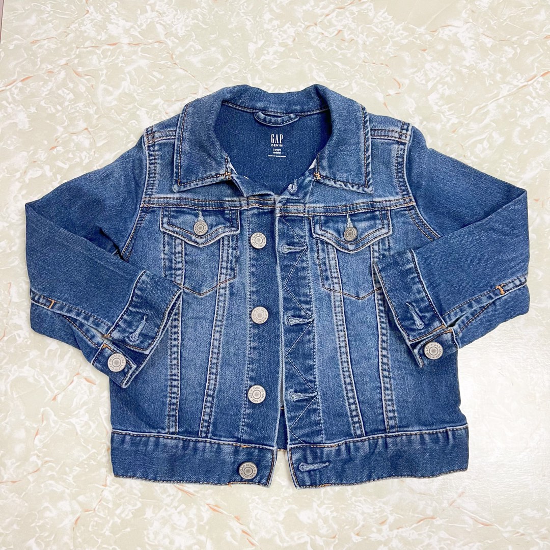 9成新* Baby Gap 牛仔褸2歲Toddler 童裝Denim Jacket, 兒童＆孕婦用品