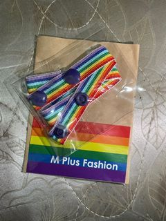 彩虹口罩帶