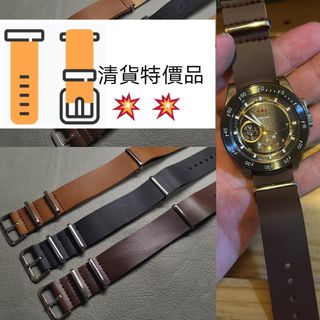 平玩之選 18/20/22/24mm Nato錶帶 PU皮 (合用:  纖維錶帶 尼龍錶帶 Nato錶帶  降落傘尼龍錶帶) 適用 : Rolex Panerai Omega IWC Tudor Seiko 錶帶 使用64235514800259110