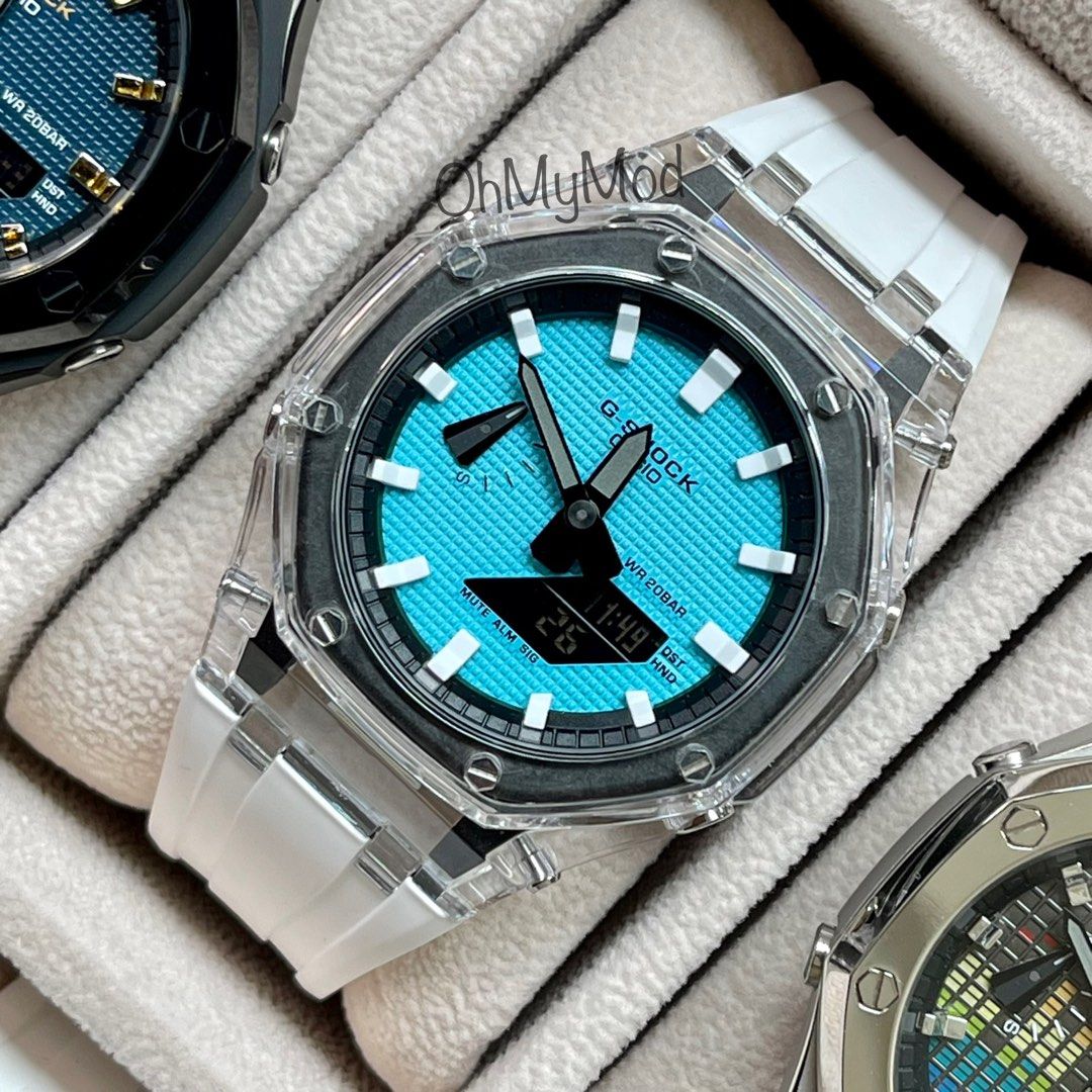 Casio G Shock CasiOak GA2100 Tiffany Black White Men s Fashion