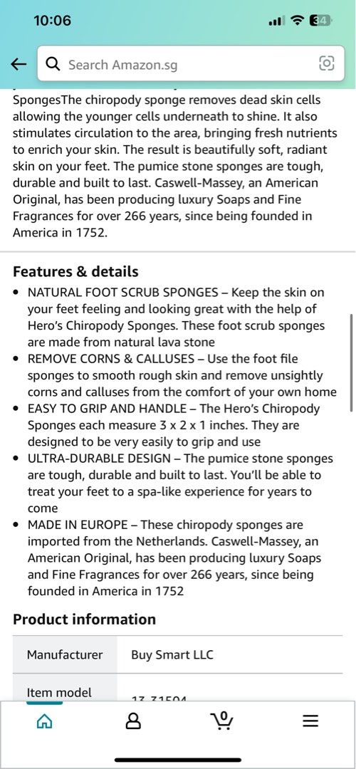 Heros Chiropody Sponge