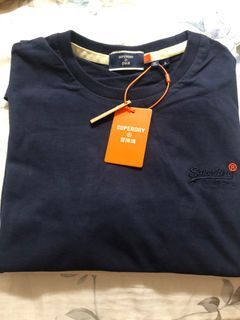 極度乾燥 Superdry 經典款小刺繡Logo T-shirt 純棉 短袖 T恤 黑色