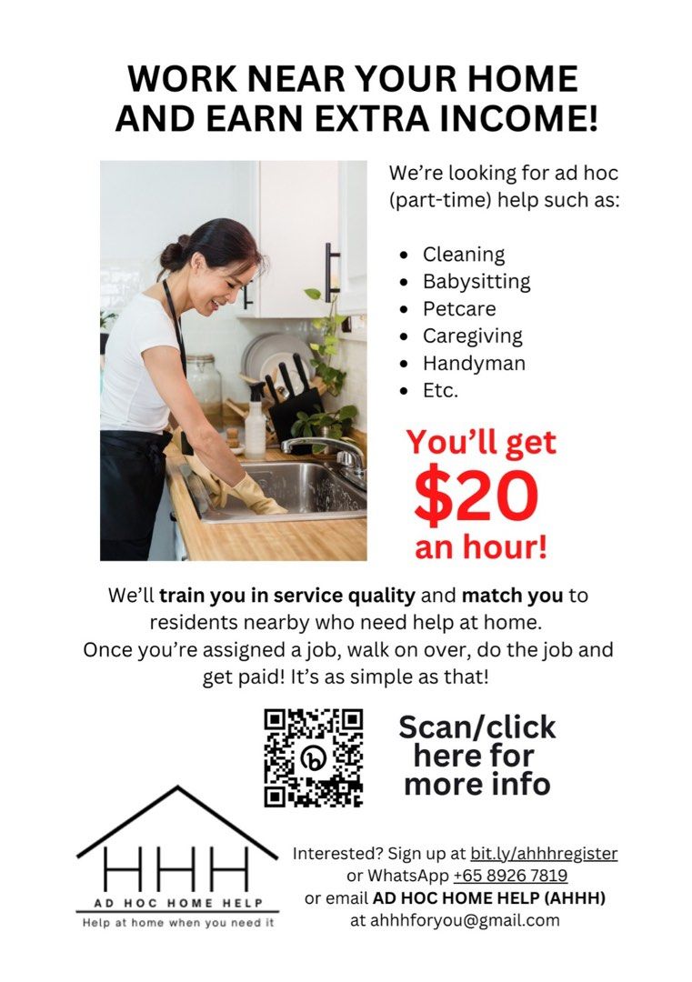 Ad hoc home help, Furniture & Home Living, Cleaning & Homecare Supplies,  Cleaning Tools & Supplies on Carousell