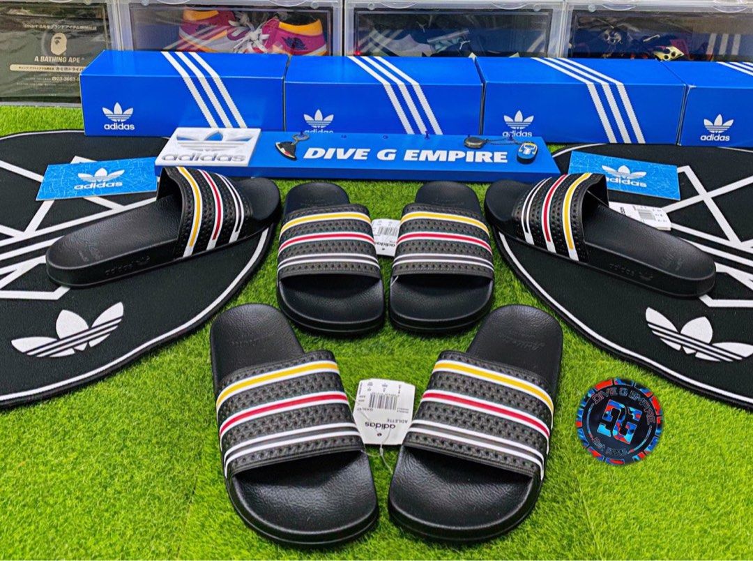 Adidas pride slippers sales