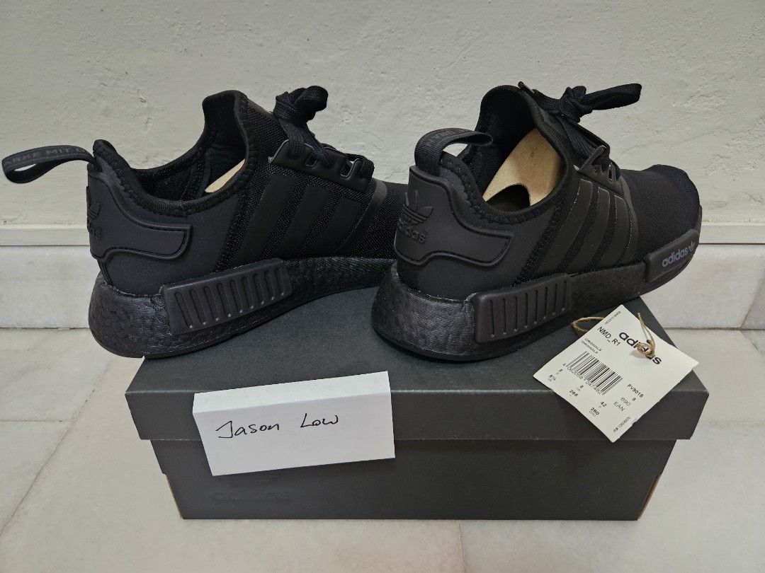 Adidas NMD R1 Core Black UK8 Men s Fashion Footwear