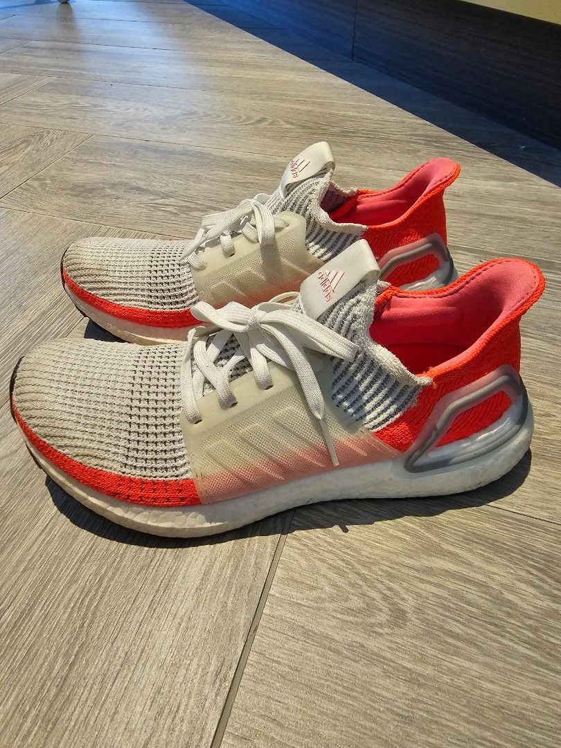 Adidas Ultraboost White Orange Men s Fashion Footwear Sneakers