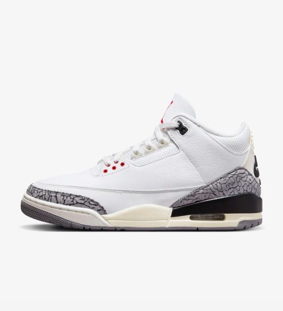 Air Jordan 3 White Cement Reimagined, Men's Fashion, Footwear, Sneakers ...