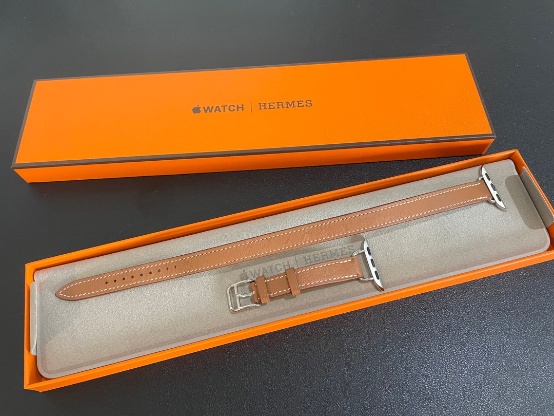 Apple Watch Hermès - 41mm Rose Azalée Swift Leather Attelage