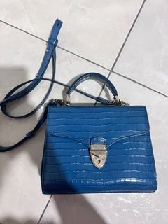 Aspinal of London Midi Mayfair in Topaz Croc