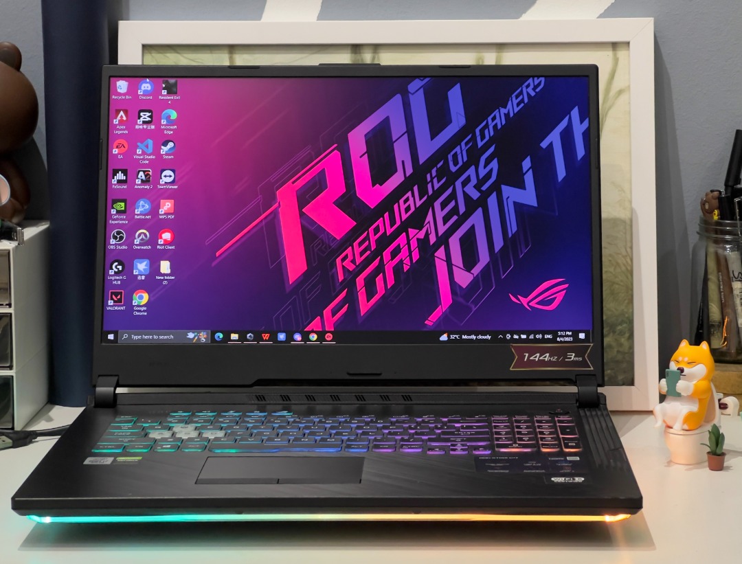 Asus ROG Strix G17 G712L-VEV067T 17.3'' FHD 144Hz Gaming Laptop ( i7 ...