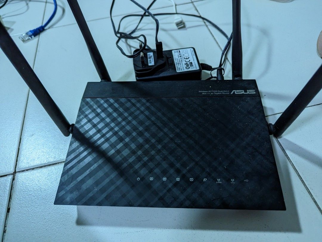Asus router AC 1200 dual band router, Computers & Tech, Parts ...