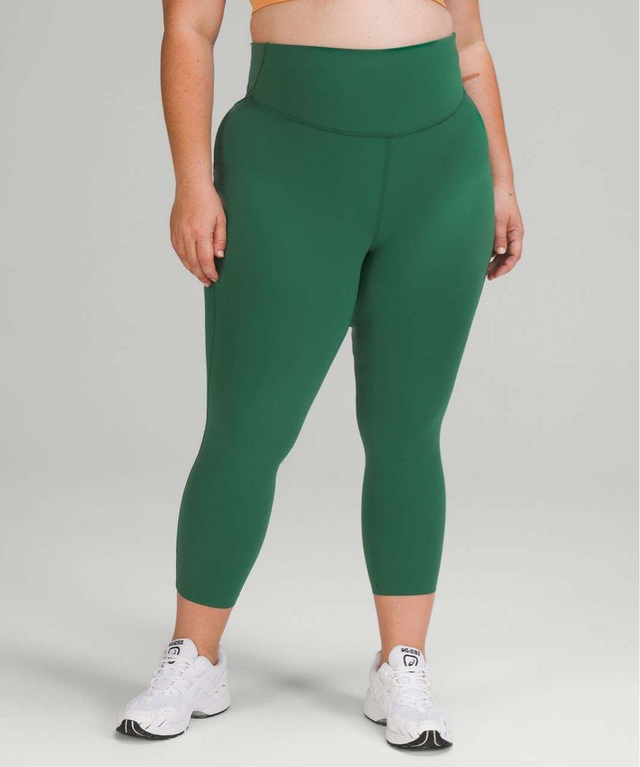 Auth Lululemon base pace brushed nulux 23” in Everglade green, Women's  Fashion, Activewear on Carousell