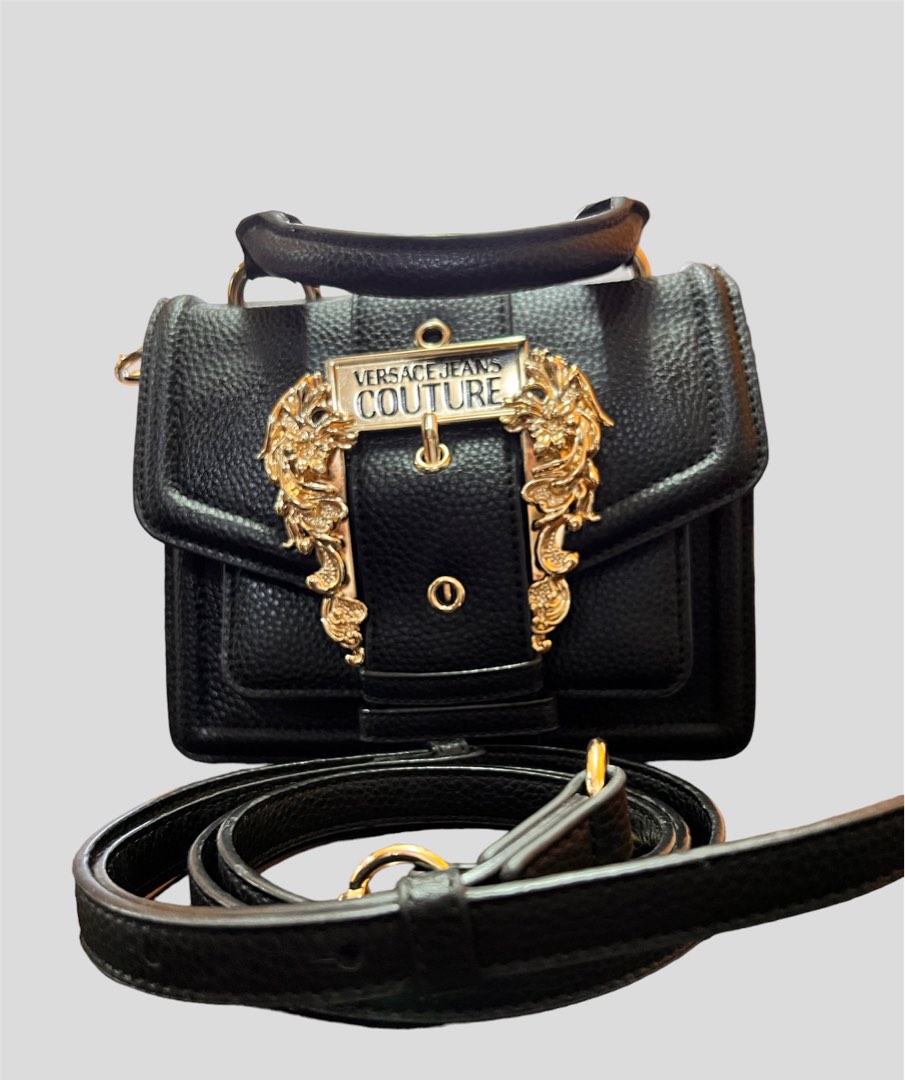 Versace Jeans Couture VJC Borsa Baroque Buckle Crossbody Bag, Women's  Fashion, Bags & Wallets, Cross-body Bags on Carousell