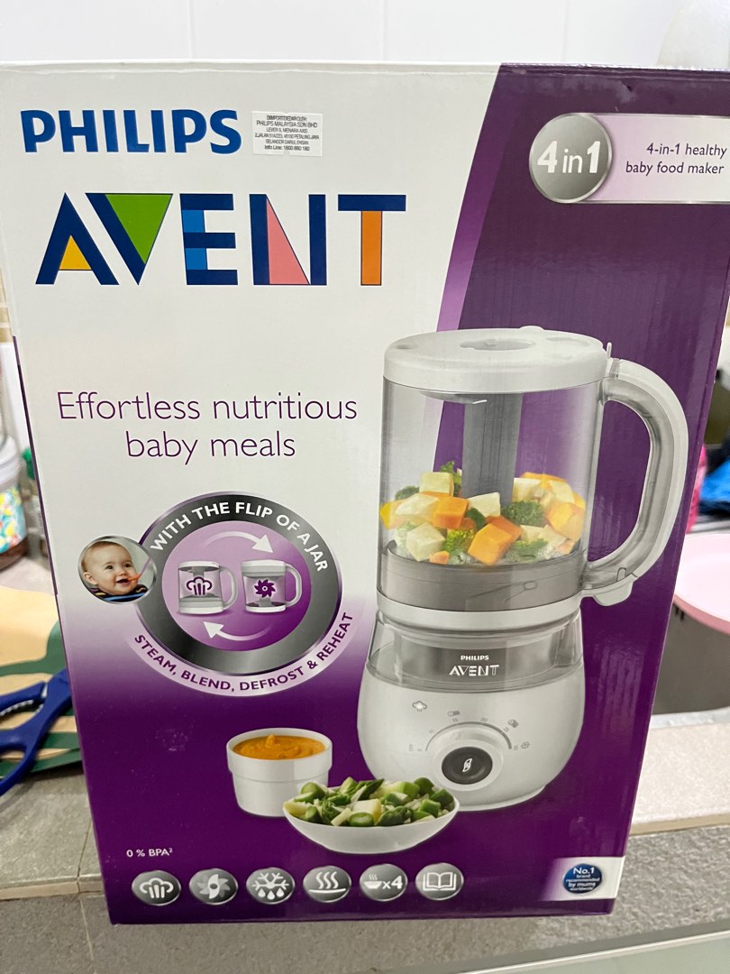 AVENT 4in1 food processor, Babies & Kids, Nursing & Feeding, Weaning