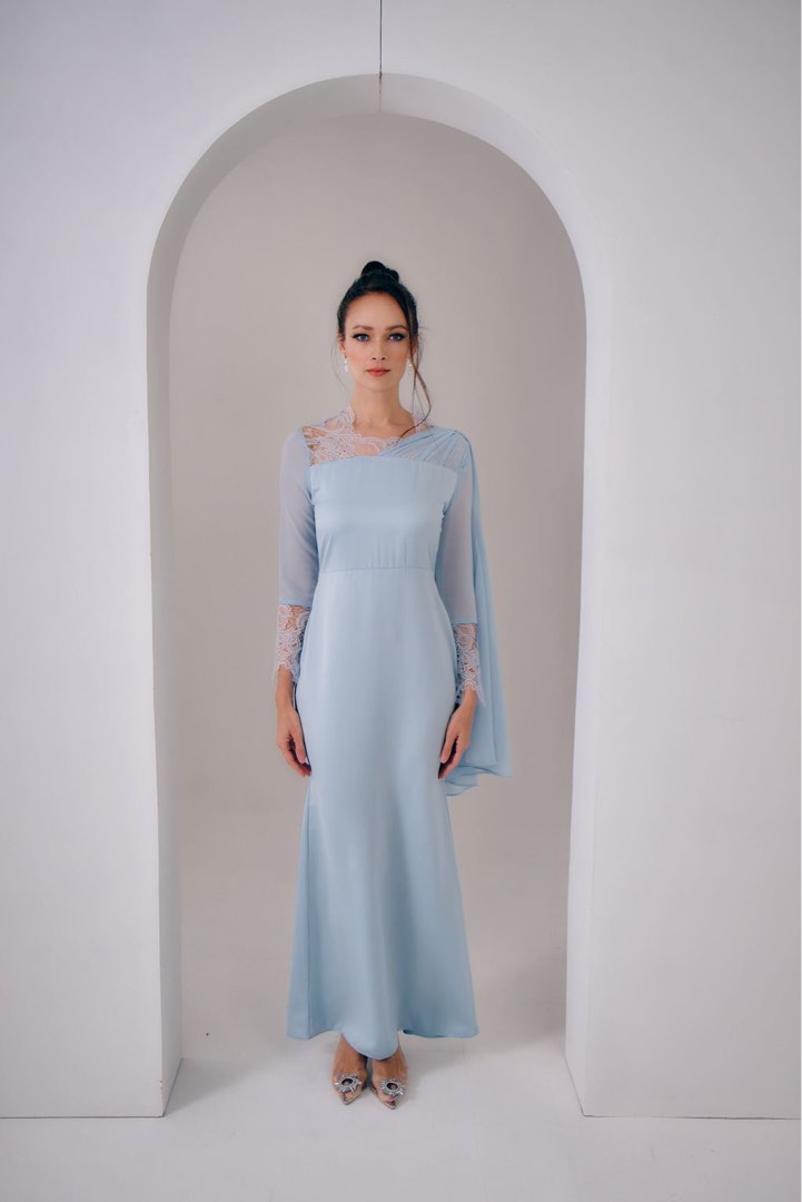 Baby Blue Dress, Women's Fashion, Dresses & Sets, Dresses on Carousell