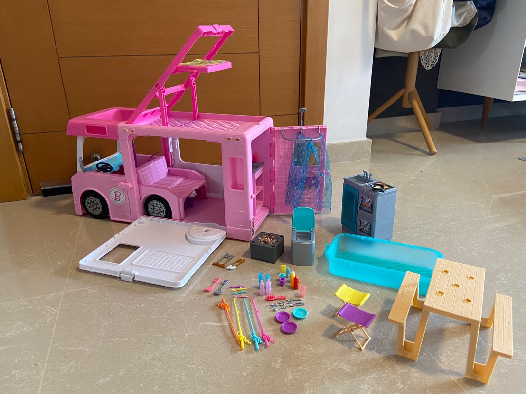 Barbie Camper Van, Hobbies & Toys, Toys & Games on Carousell