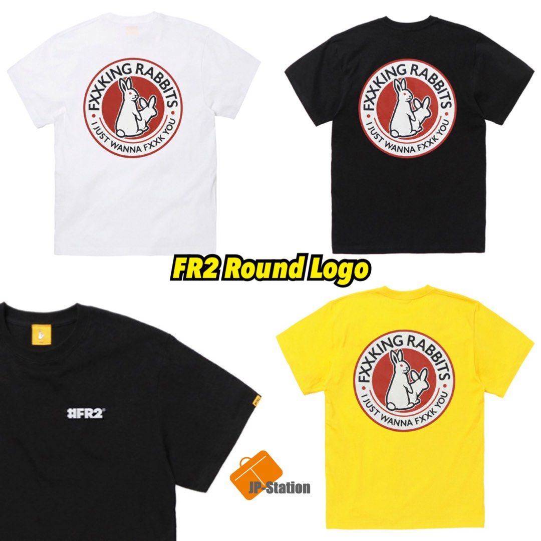 日本代購🇯🇵 FR2 🐇 Round Logo Tee, 預購- Carousell