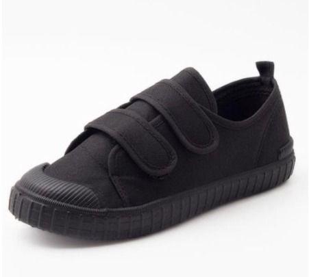 Childrens black new arrivals canvas shoes