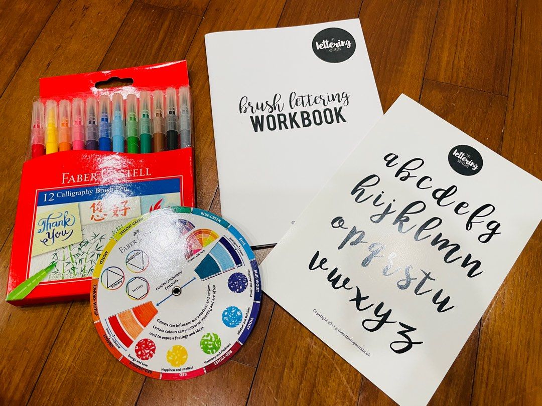 BN Faber Castell Calligraphy pen set with Calligraphy lettering