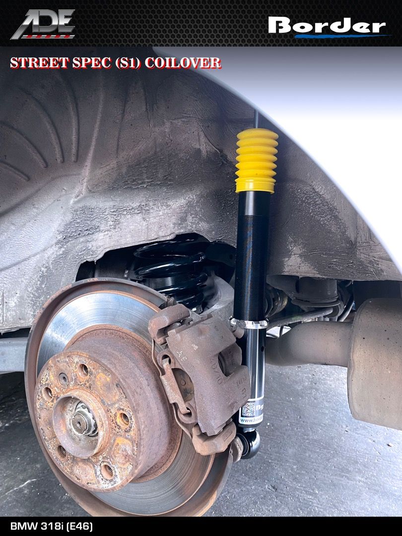 BORDER STREET SPEC (S1) COILOVER ON BMW 318i (E46), Car Accessories ...