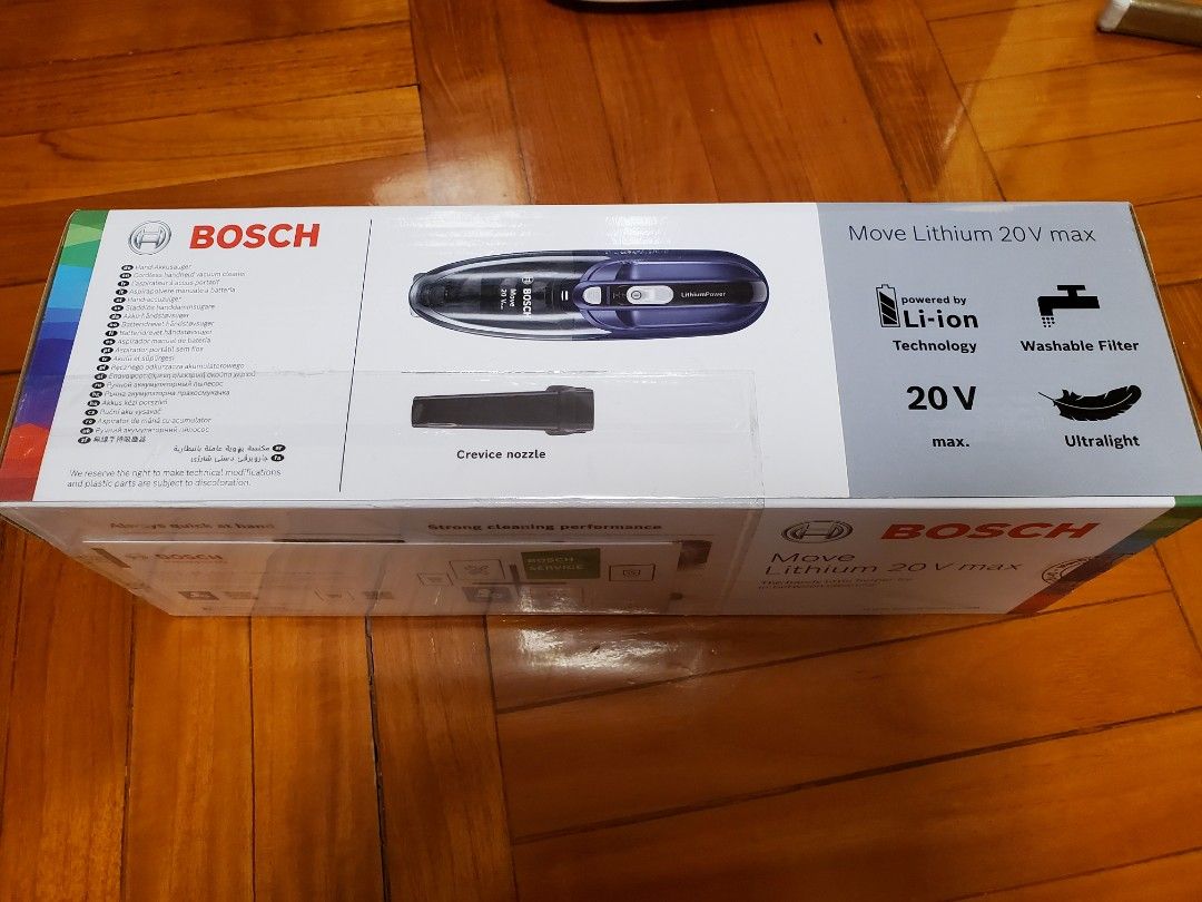 BOSCH BHN20L 18V(20V MAX) RECHARGEABLE HANDHELD VACUUM CLEANER, 家庭電器