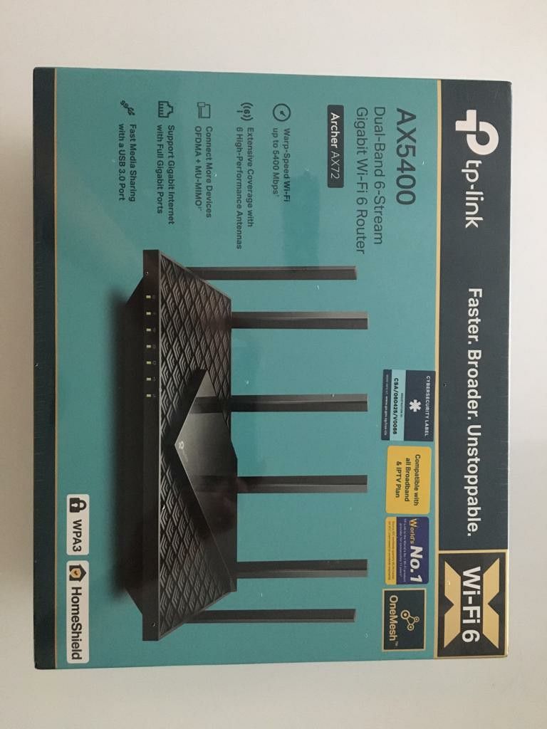 Brand new Dual Band Wifi 6 Router, Computers & Tech, Parts ...