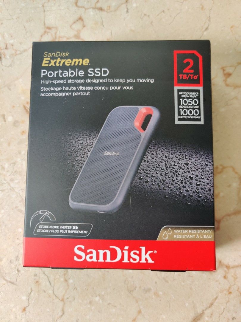 Brand New SanDisk Extreme Portable SSD 2TB E61 USB 3.2 Gen 2 max speed ...