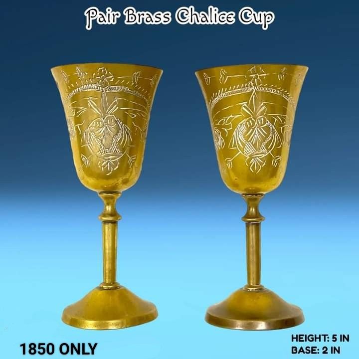 BRASS Chalice Cup, Furniture & Home Living, Kitchenware & Tableware