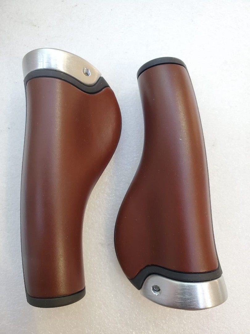 Brooks England GP1 Leather Bicycle Grips 130MM – Premium Comfort