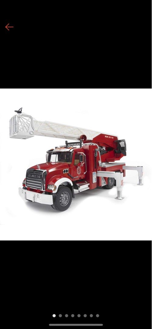 Bruder 02821 MACK Fire Engine With Ladder Hobbies Toys Toys