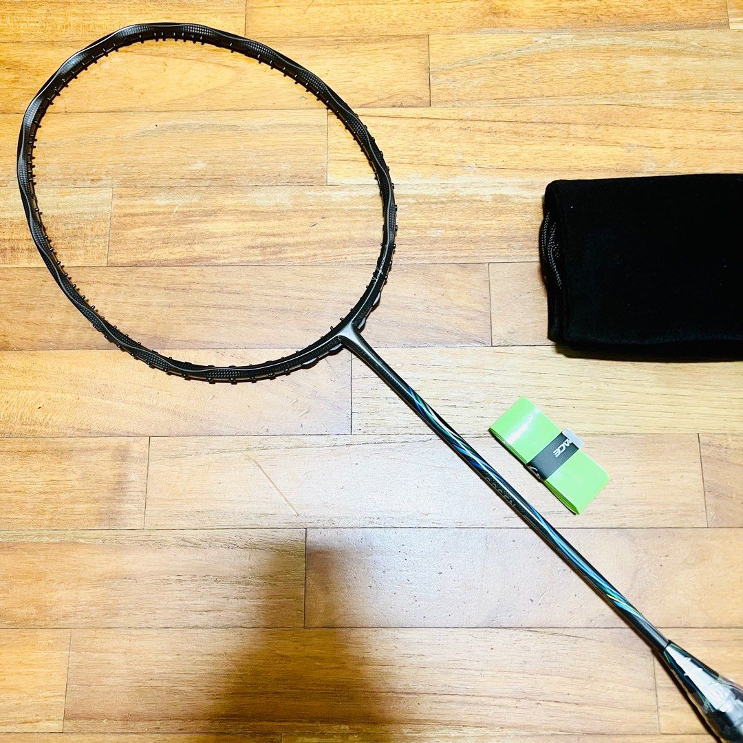 Bundle] Brand New Gosen Inferno Plus Badminton Racket Made in Taiwan  Cloth Bag Badminton Grip, Sports Equipment, Sports  Games, Racket  Ball  Sports on Carousell