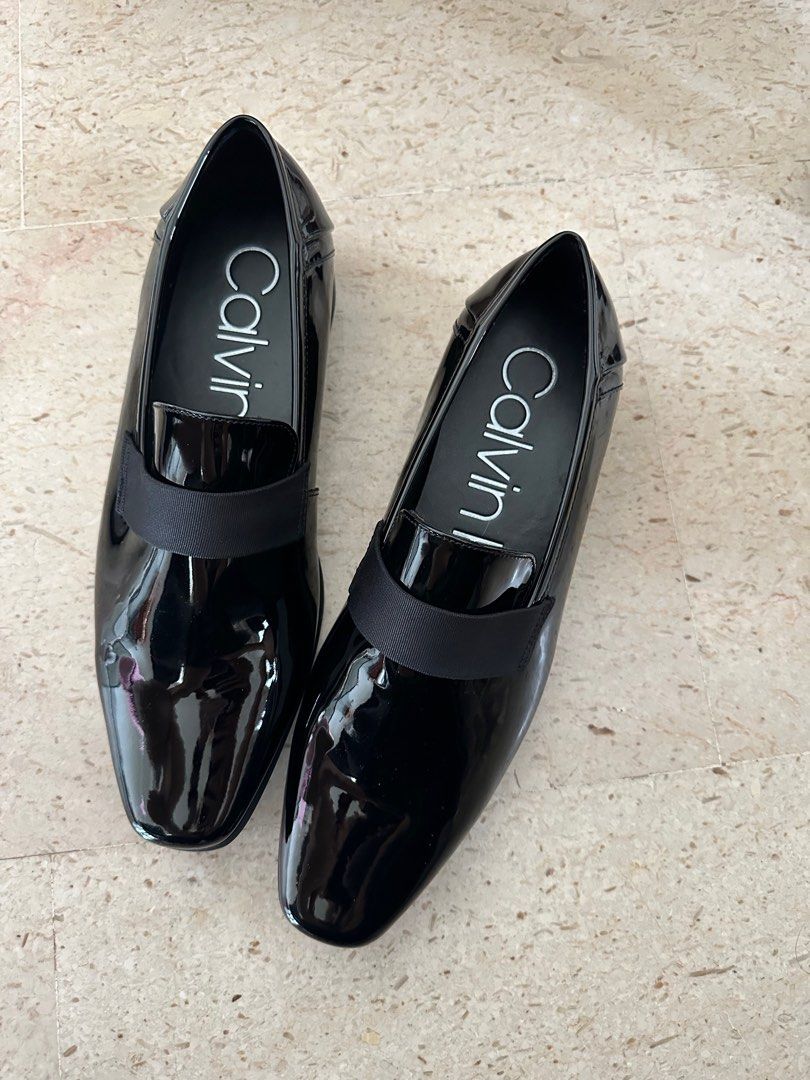 Calvin klein shop patent leather shoes