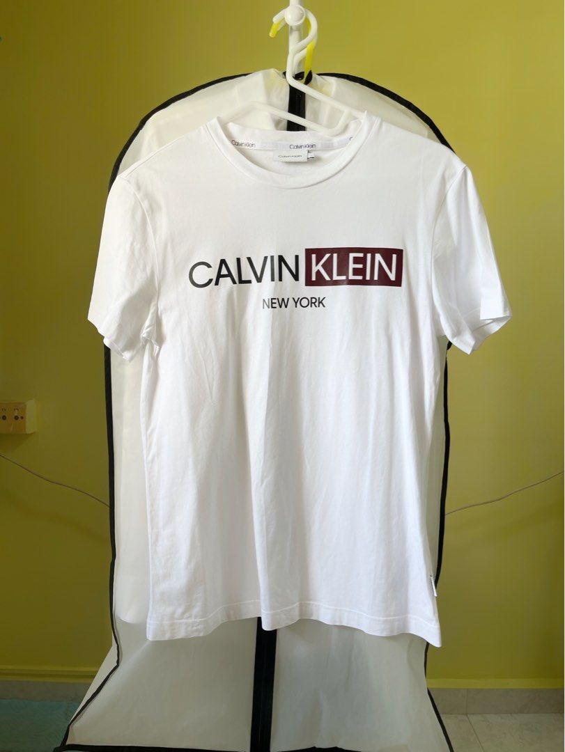Calvin Klein white T Shirt, Men's Fashion, Tops & Sets, Tshirts