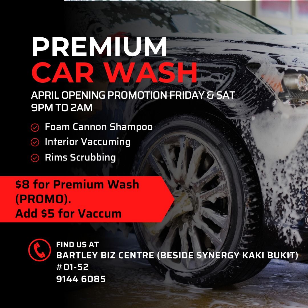 Car Wash Late Night at Kaki Bukit, Car Accessories, Car